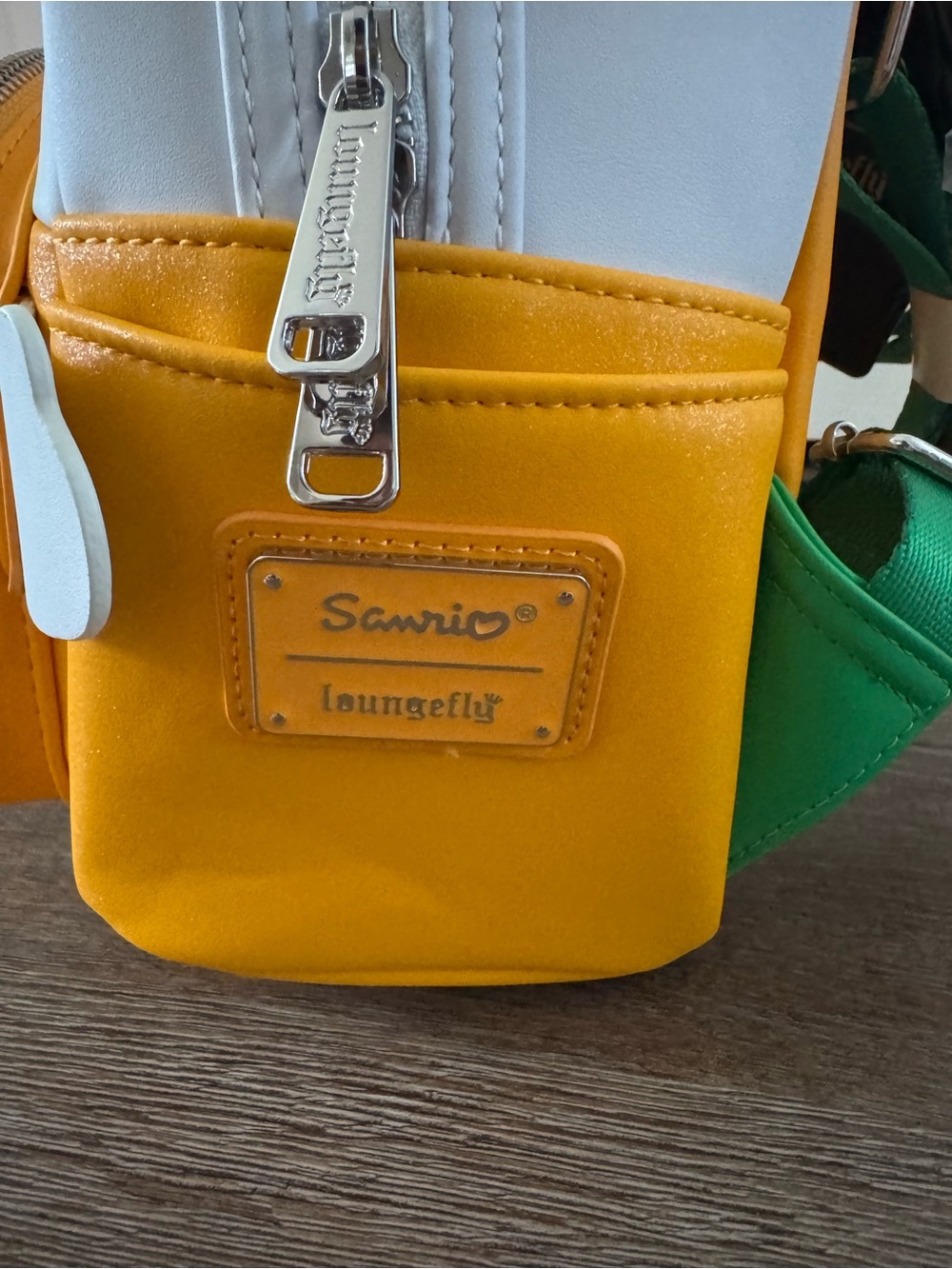 Loungefly White & Yellow Hello Kitty Pumpkin Mini Backpack - Picture 4 of 7
